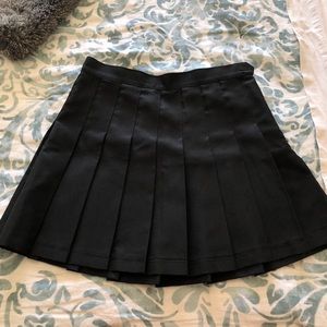black skater skirt